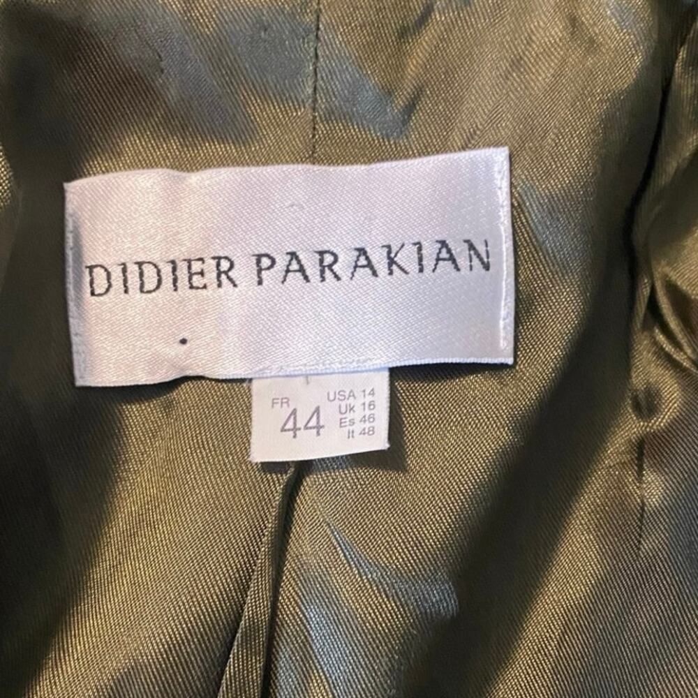 DIDIER PARAKIAN French Designer Wool Blend Jacket Sz 44/14 Multi texture - Picture 5 of 8